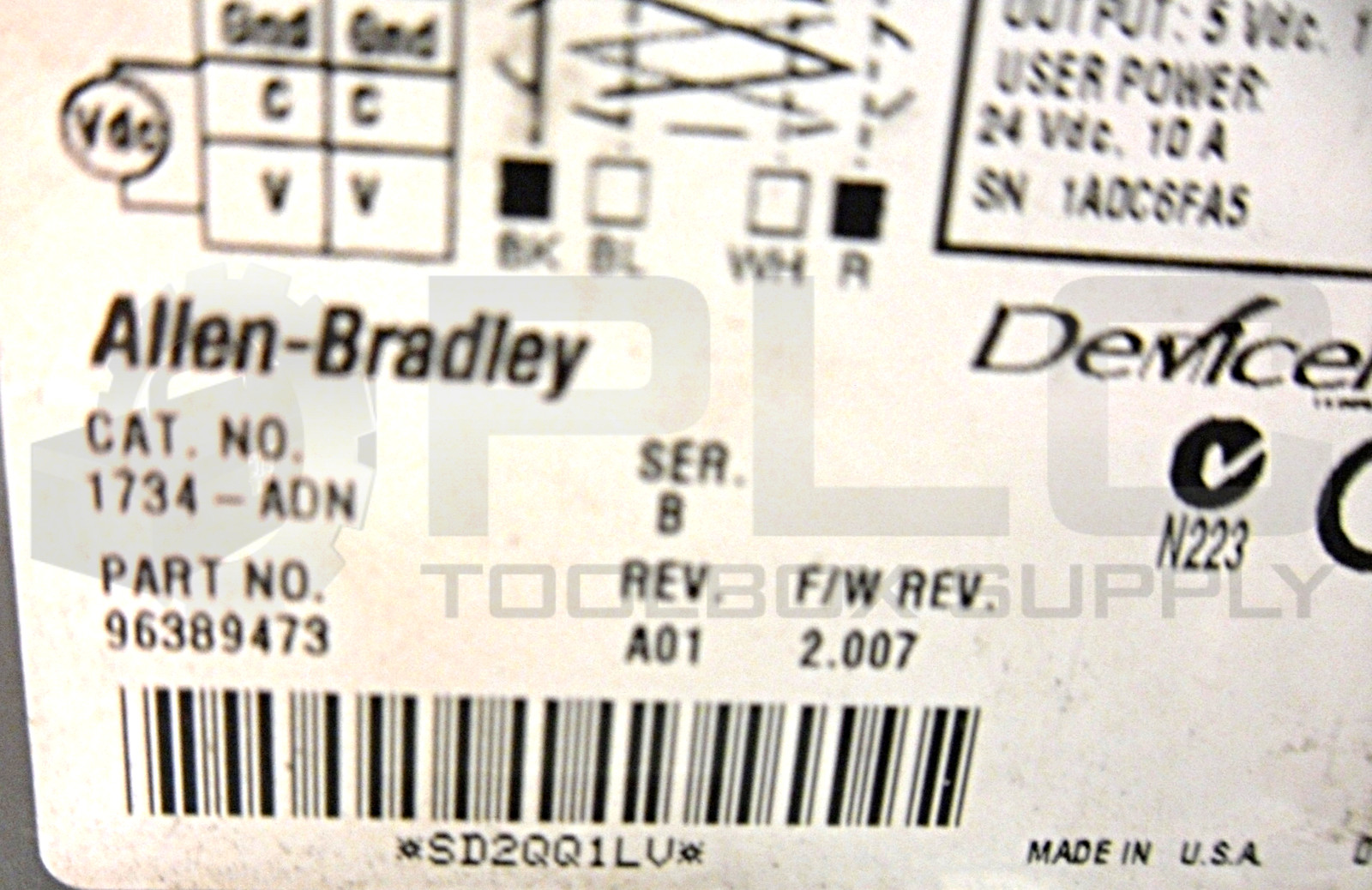 ALLEN BRADLEY 1734-ADN /B DEVICENET ADAPTER