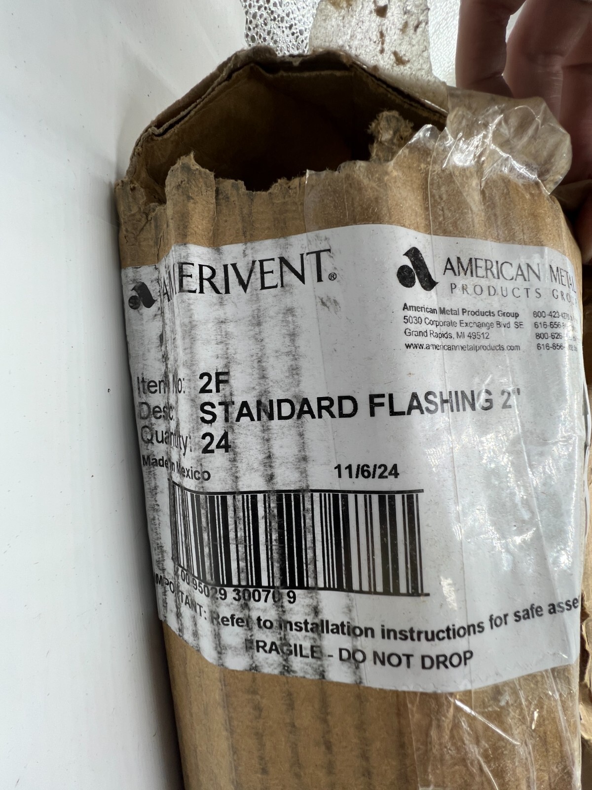 (QTY 24) AmeriVent 2F F Series Standard Round Flashing 2″ Steel Pipe Replacement