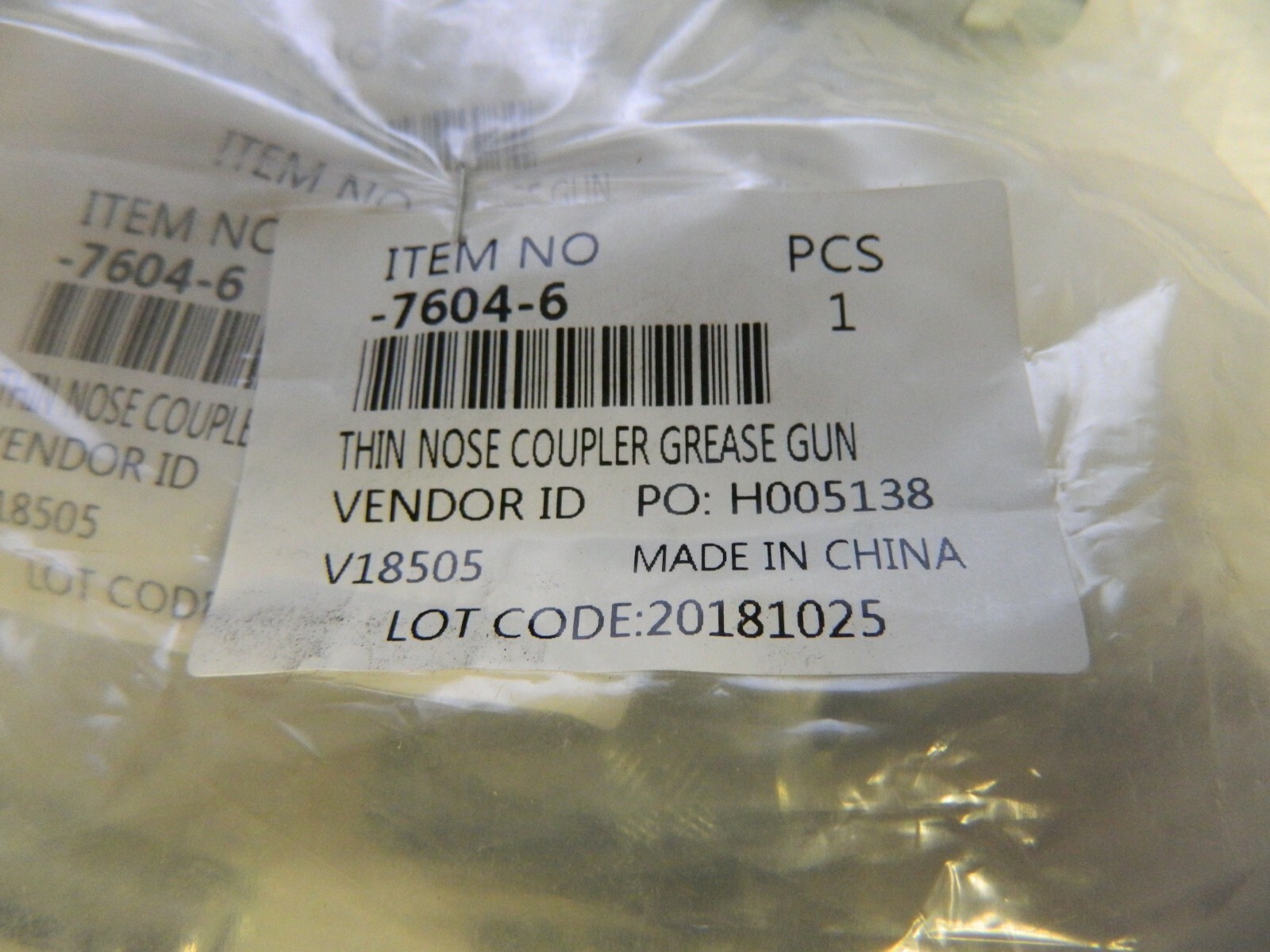 Pro 1-1/2″ Long, 1/8 Thread, Grease Gun Coupler QTY 10 7604-6