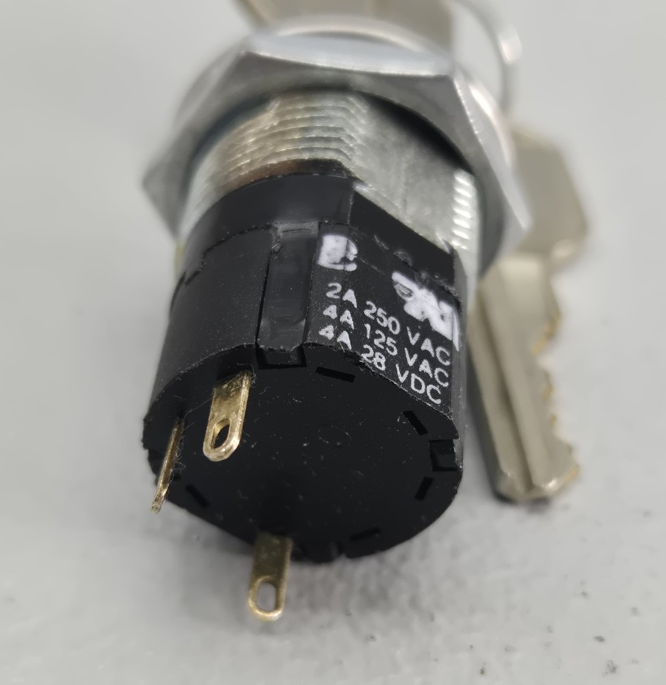 OSLO Key switch DPDT 2 position 2 Amp NOS