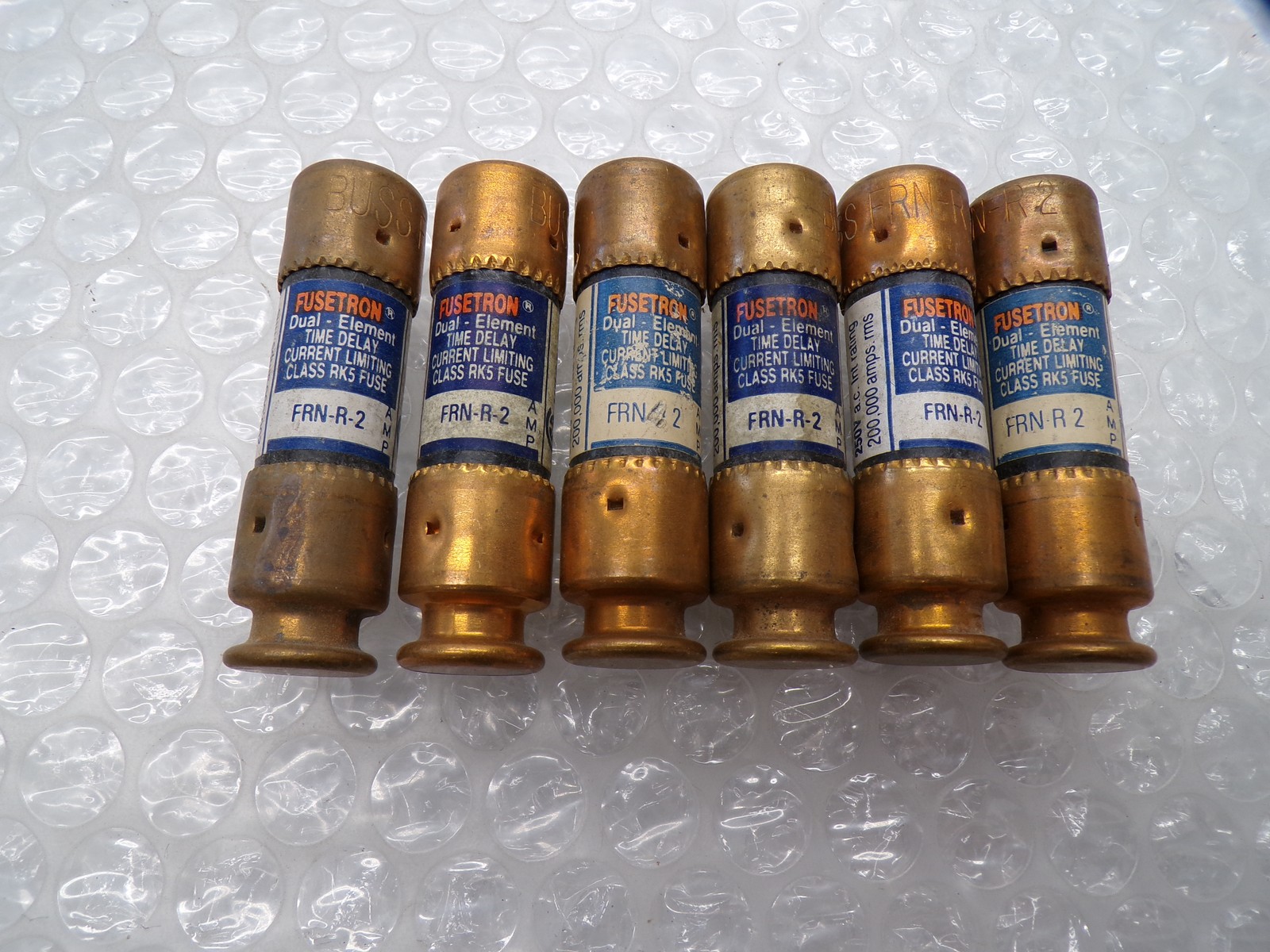 FUSETRON FRN-R2 FUSE LOT OF 6 NSNP
