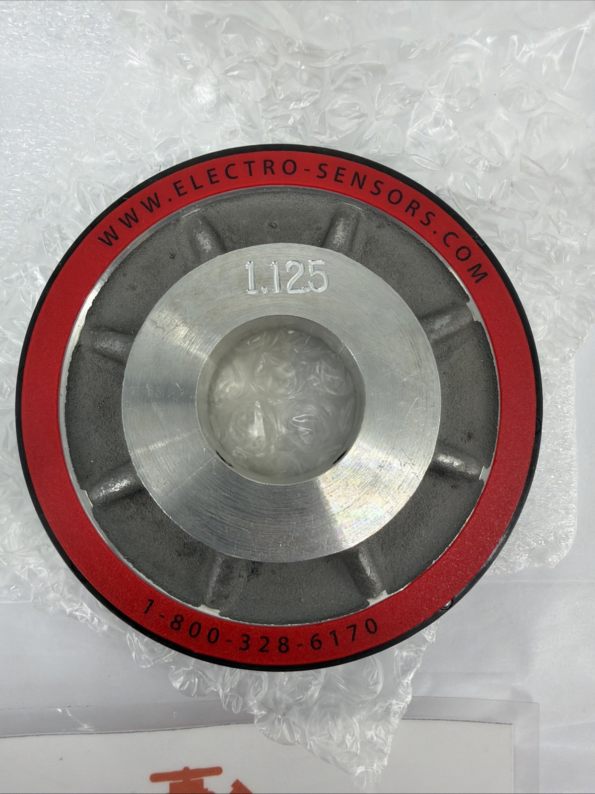 Electro-Sensors 700-211125 Magnet Wheel, 1-1/8in Bore, 199SM, 60PP, Aluminum Hub
