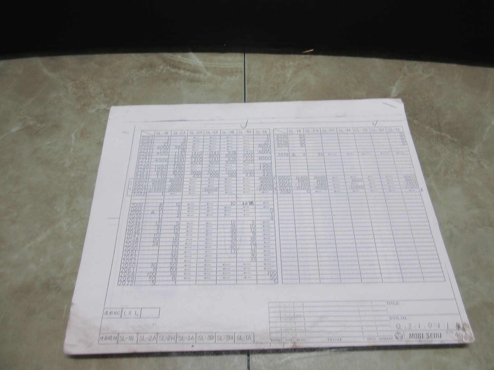 YASNAC MORI SEIKI SL-1B SL-2A SL-2H 3A 3B 3H LX1 PARAMETER PARAMETERS LIST