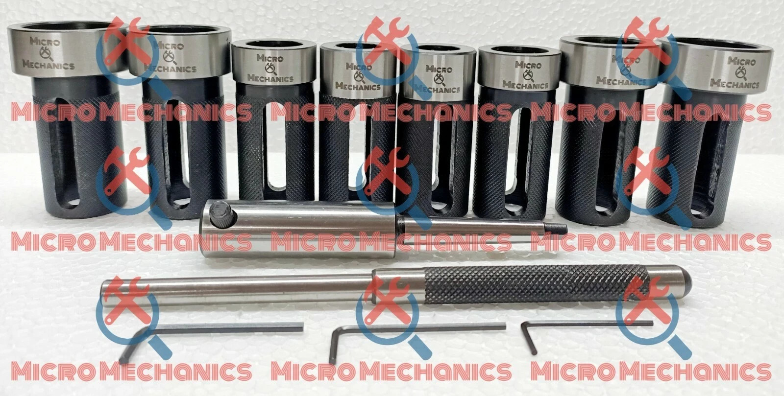 10x Die Holder Kit For Lathe Tailstock Morse Taper # 1 Sliding Action- Inch & MM