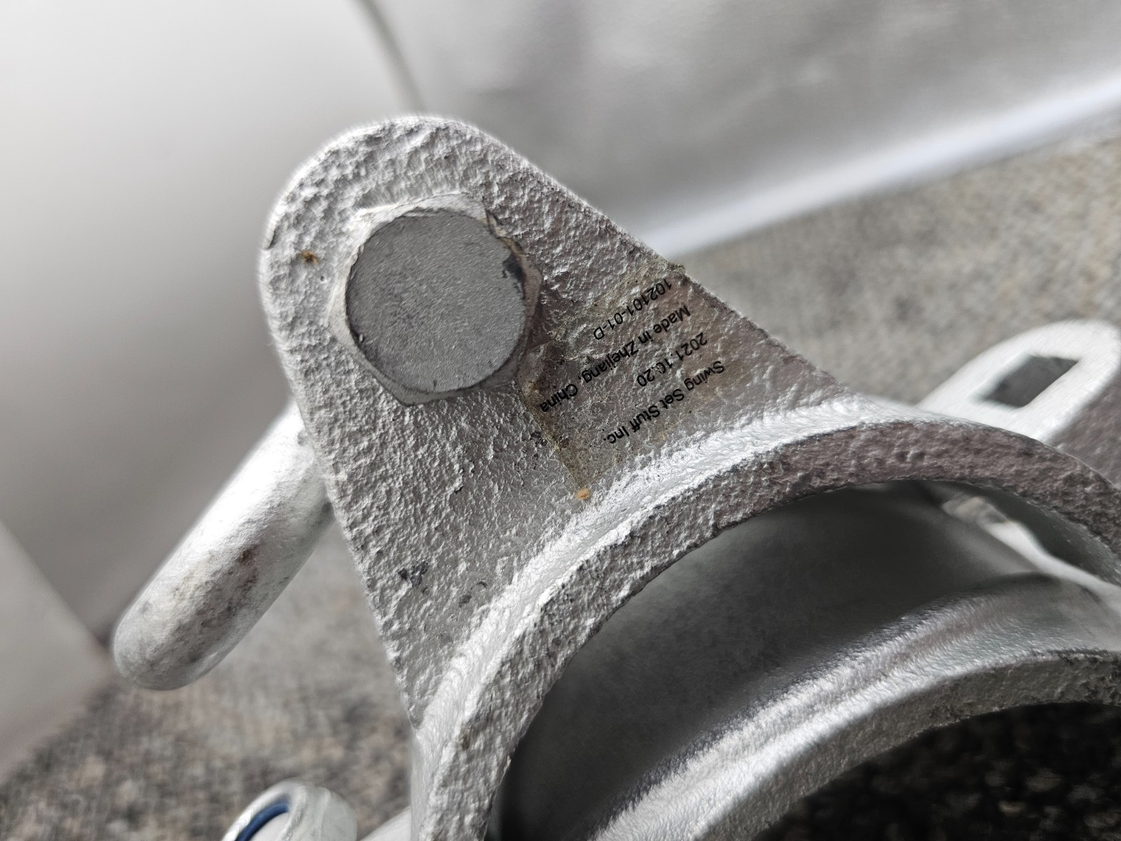 (QTY 2) STUFF INC. Ductile Iron Swing Hanger Galvanized, Holds up to 5000 lbs