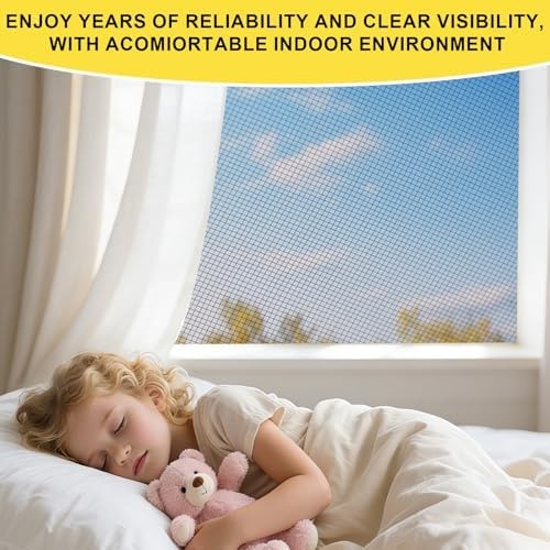 Fiberglass Window Screen Roll, High Visibility and Durable, Protection Instal…
