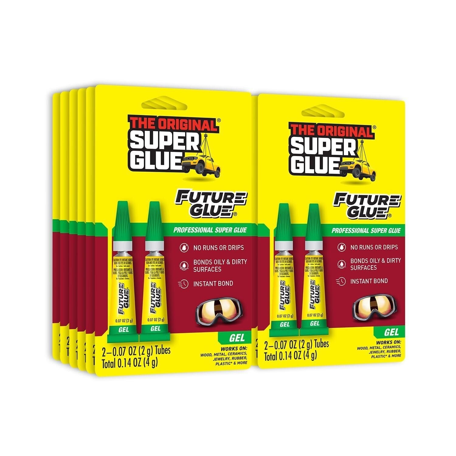 Super Glue – Future Glue Gel – Two 2 Gram Tubes – (Pack of 12)