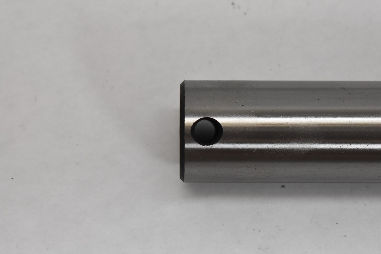 Linear Shaft Tapped End x Threaded End Wrench Flats Crossed Drilled Hole Steel