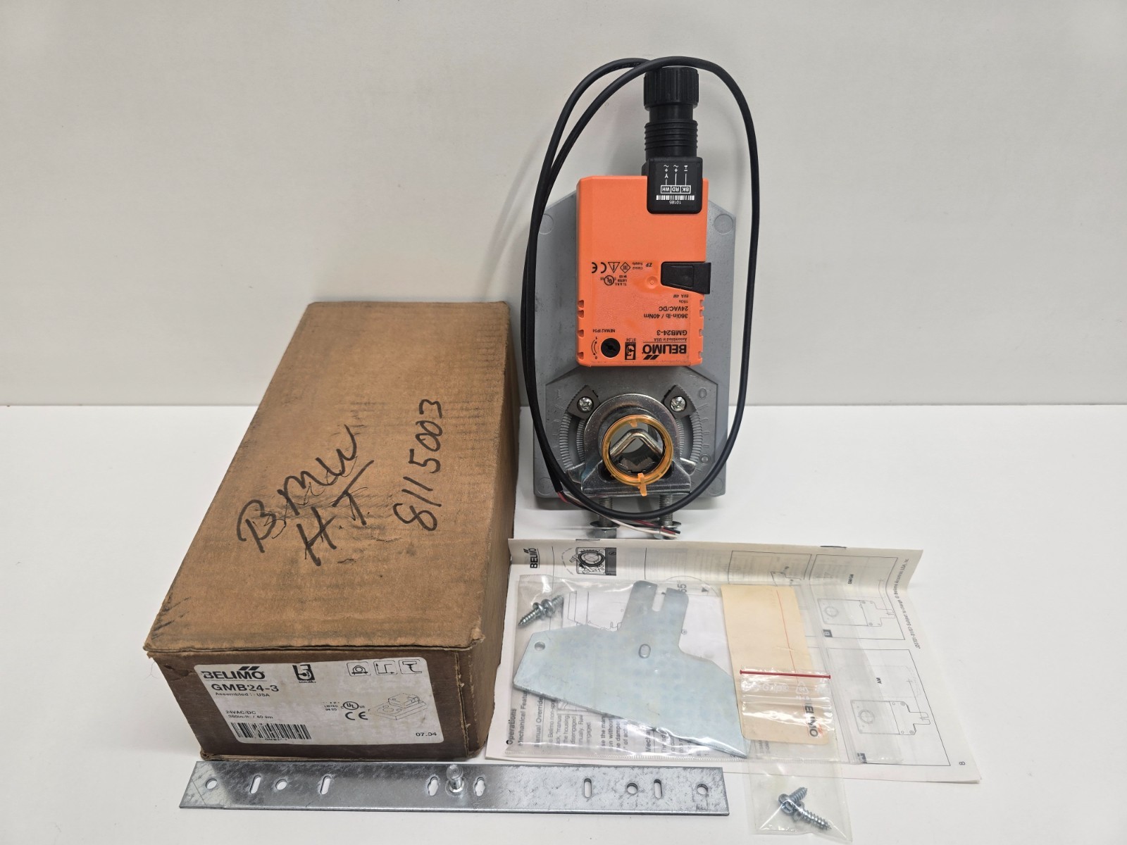 NEW IN BOX! BELIMO 24VAC/DC DAMPER VALVE ACTUATOR GMB24-3