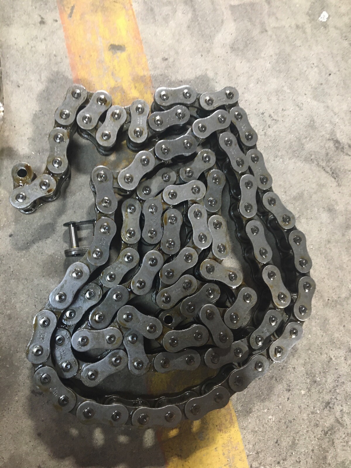 TSUBAKI RF03075S-7LK2-DT ROLLER CHAIN 126LX1H LINKS