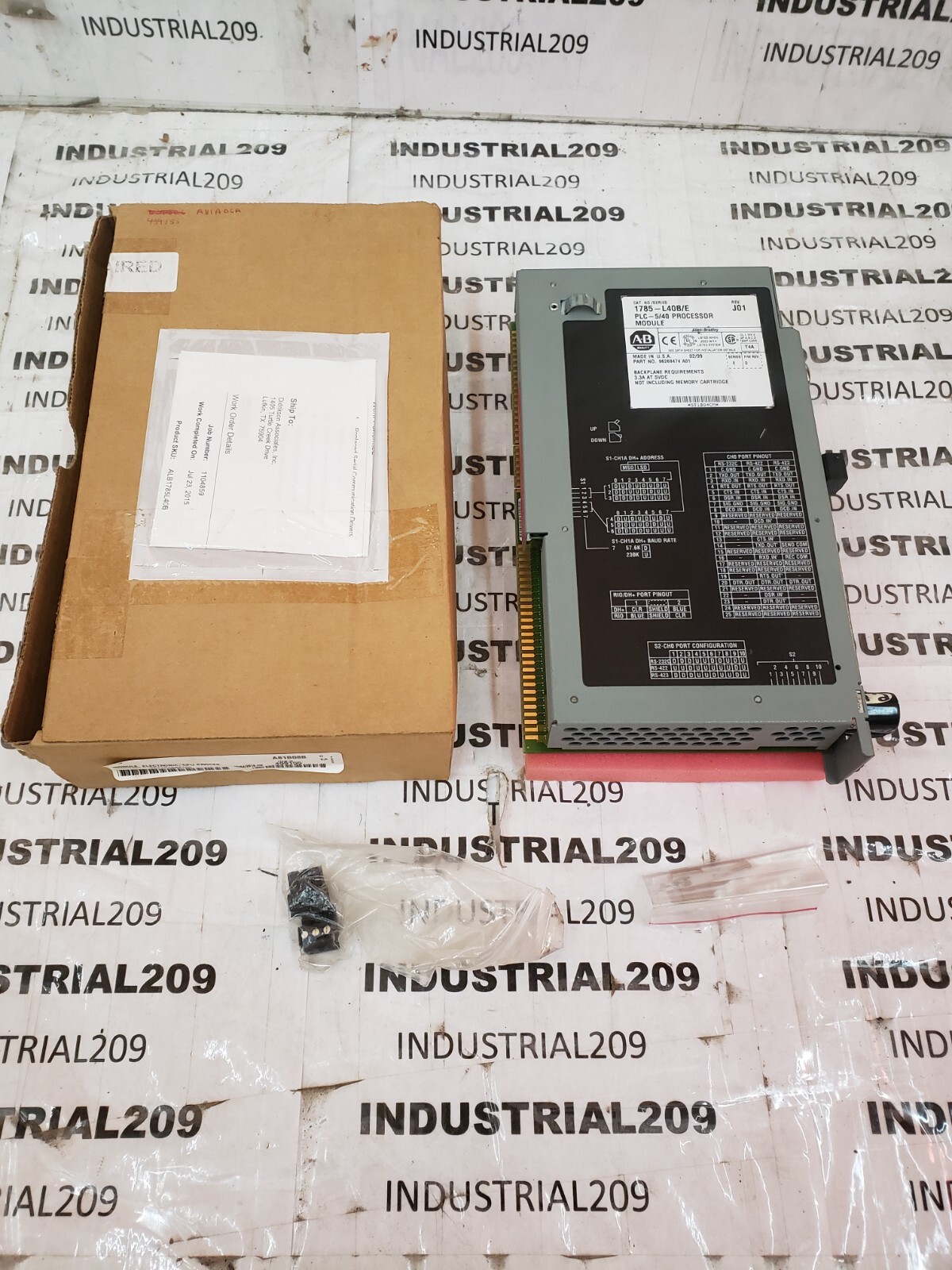 ALLEN BRADLEY 1785-L40B/E PLC 5/40 PROCESSOR MODULE