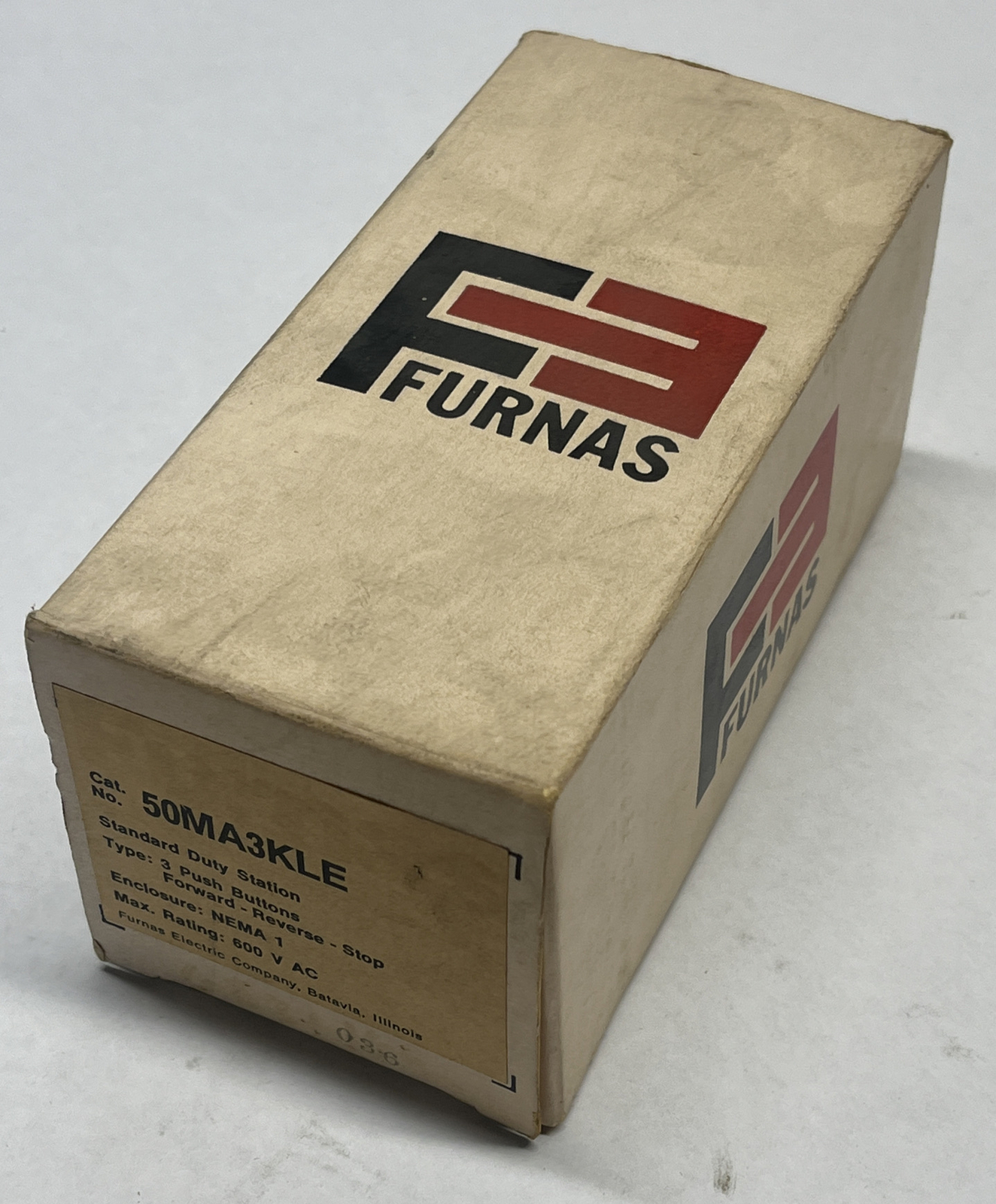 Furnas Siemens 50MA3KLE Forward Reverse Stop 3 Button Control Station New In Box