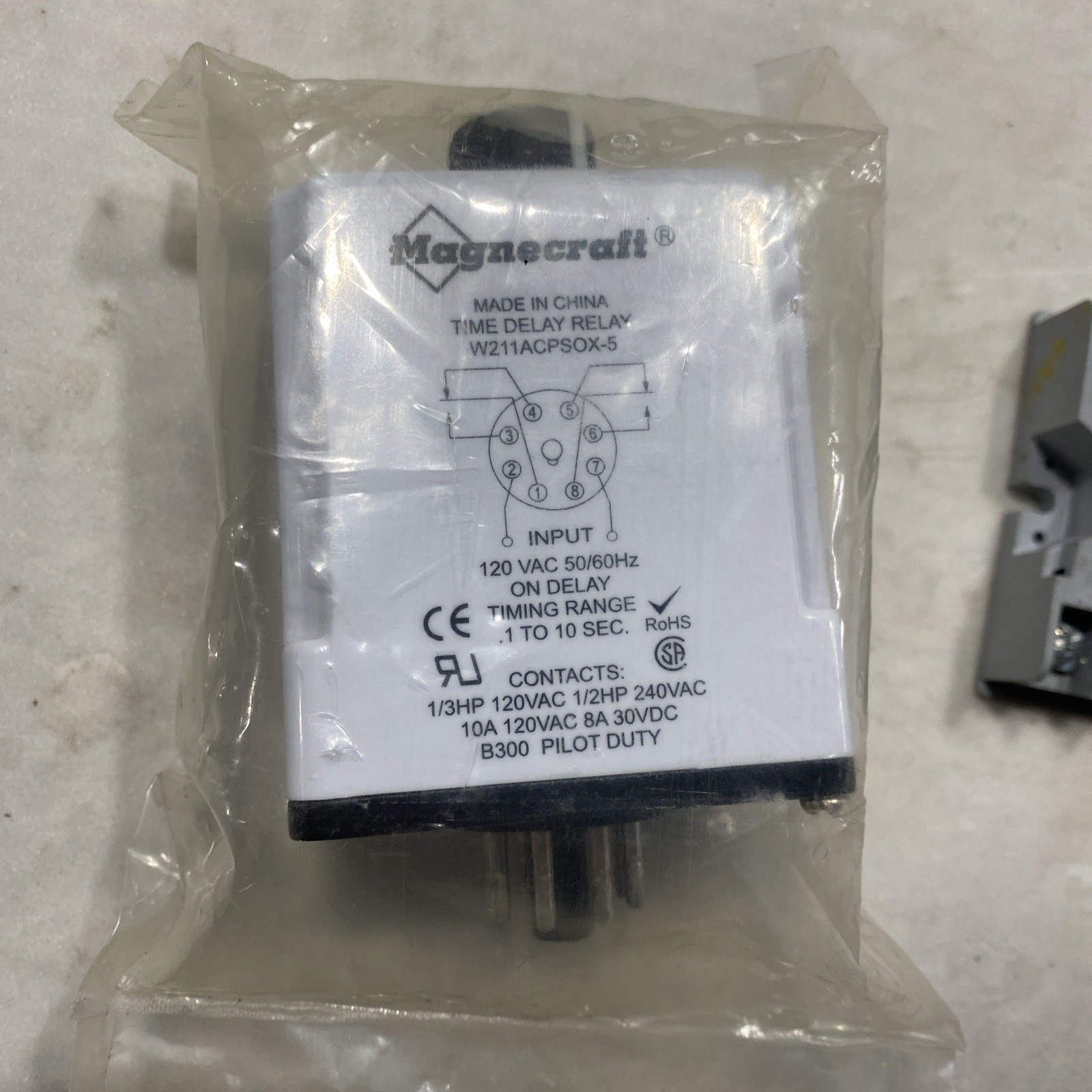 MAGNACRAFT ELECTRIC W211ACPSOX-5 SOLID STATE TIME DELAY RELAY