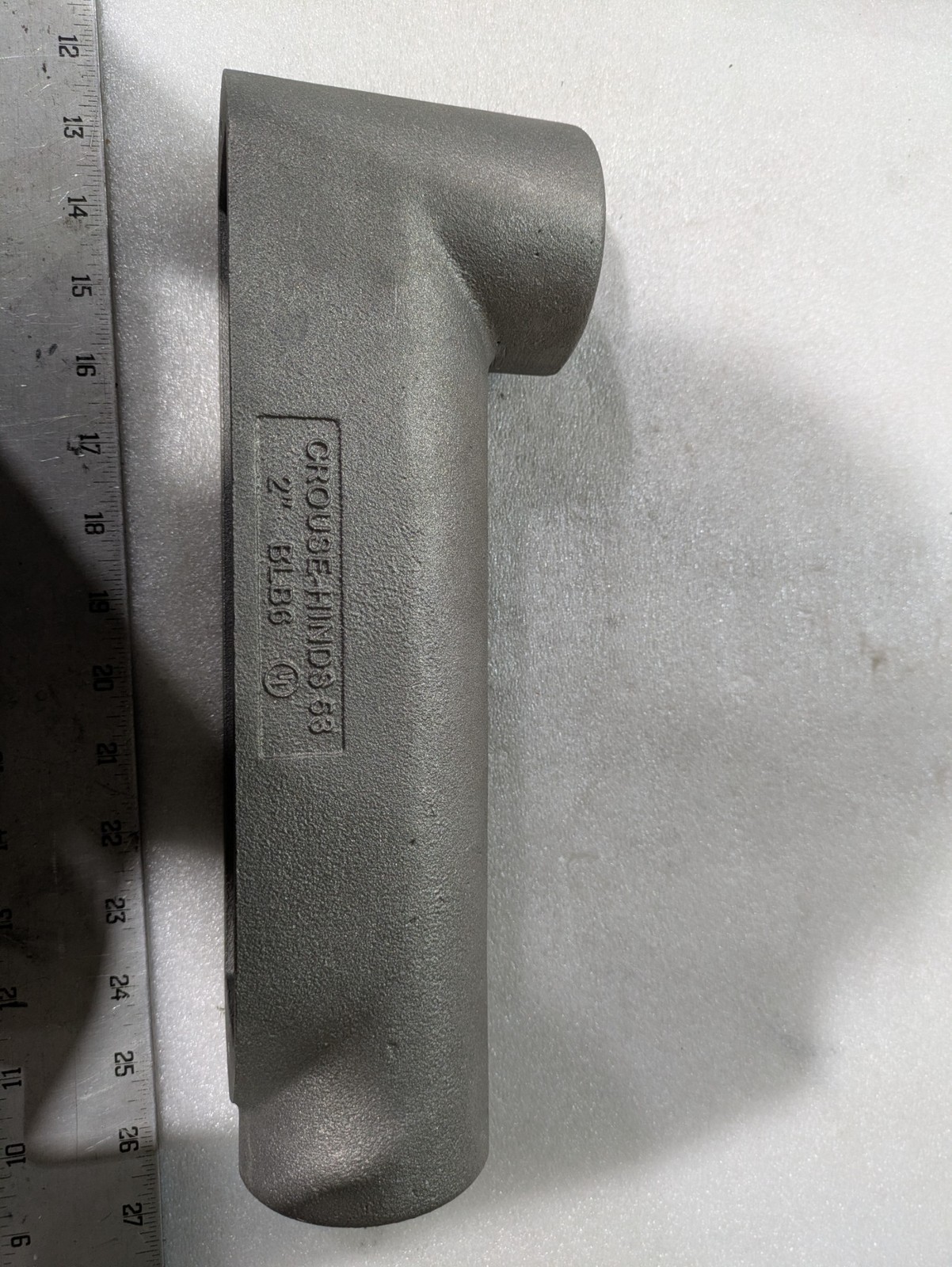 Crouse-Hinds BLB6 2 Inch Iron Alloy Mogul LB-Type Conduit Body Eaton Industrial
