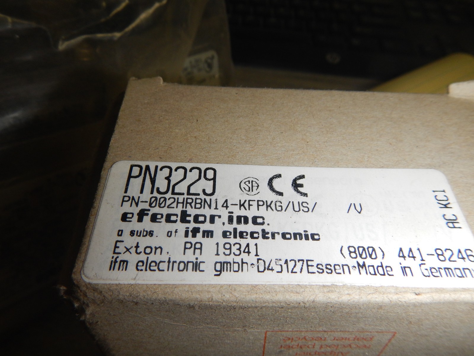 NEW IFM EFECTOR PN3229 ELECTRONIC PRESSURE SENSOR