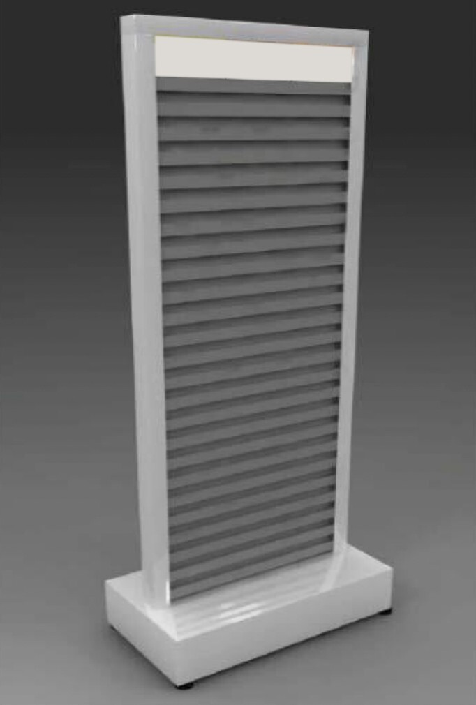 Rolling Slat Wall Display