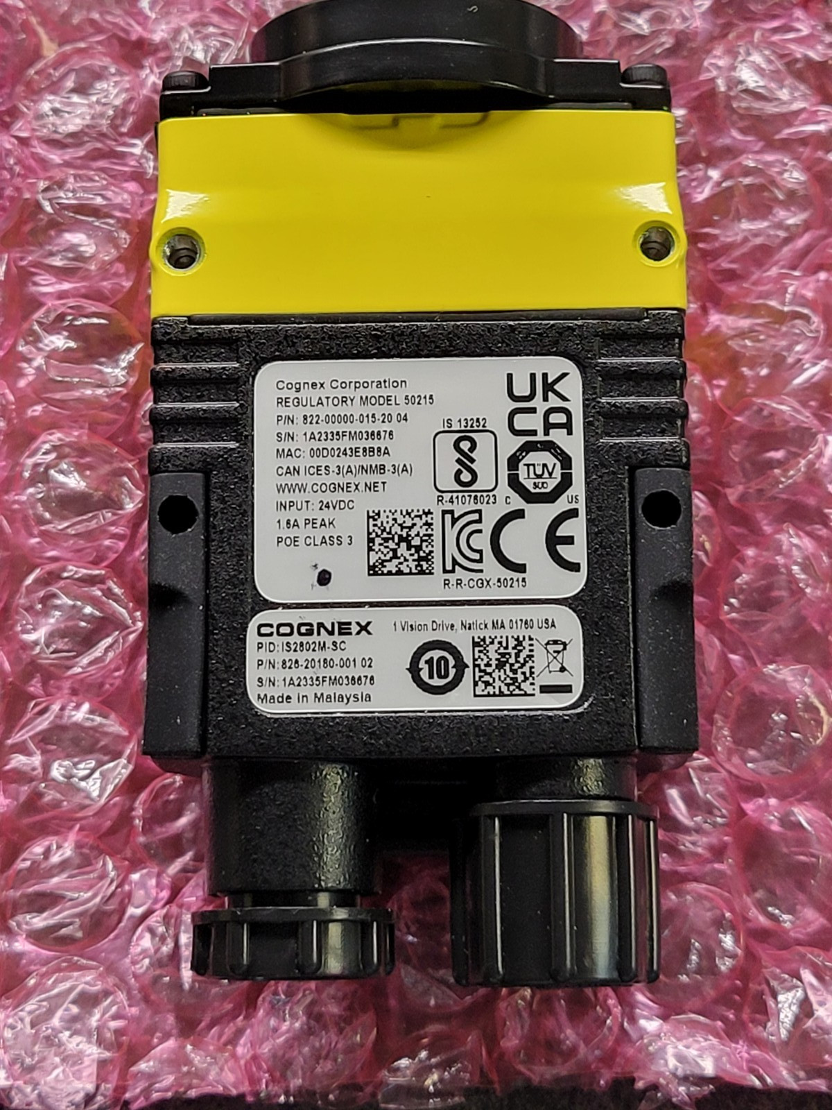 Cognex Model 50215 Barcode Code Reader 828-21440-001 01