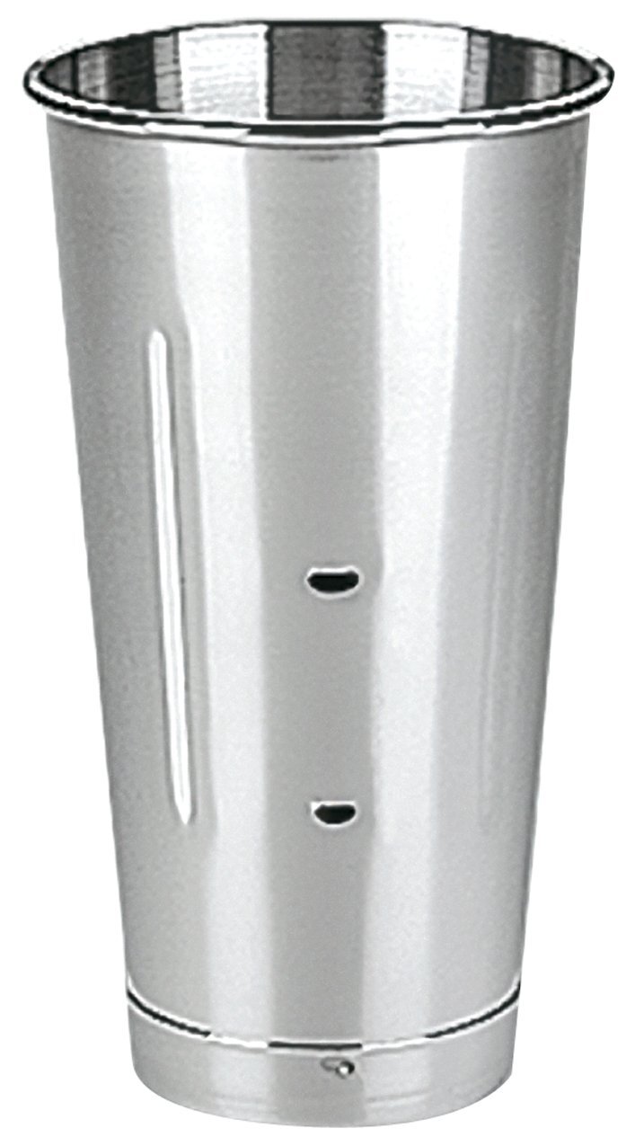 Waring Commercial Stainless Steel Malt Milkshake Mixing Cup 28 Ounces Silver