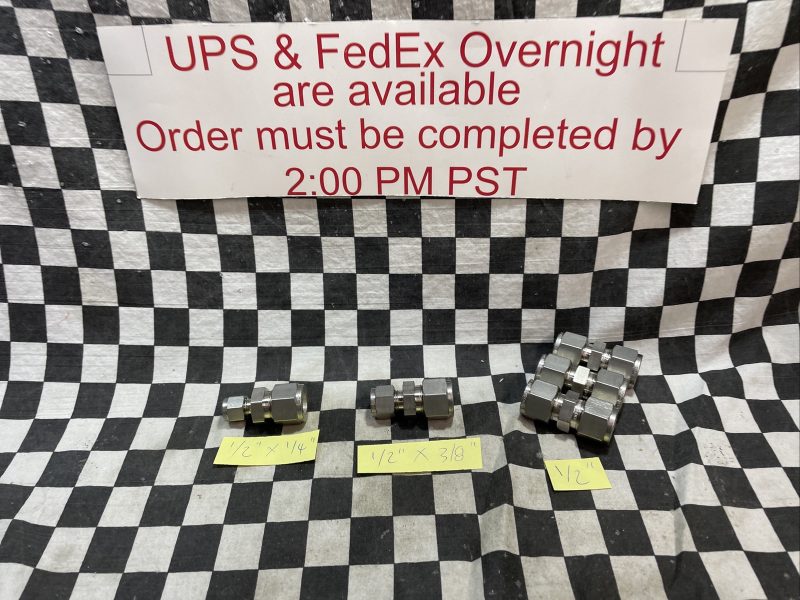 SWAGELOK UNION 1/2″, SS-810-6 SS-810-6-6 SS-810-6-4, LOT OF 5 SHIPSAMEDAY#1540W3