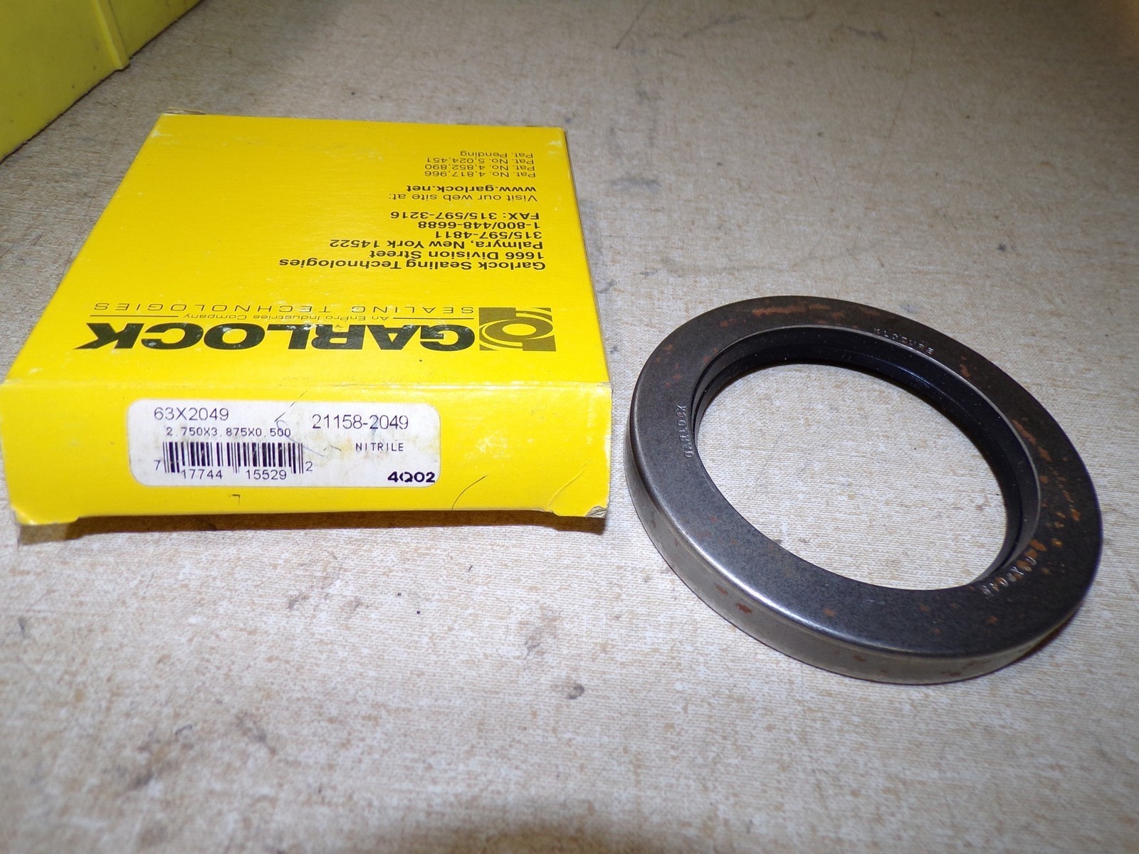 NEW Garlock Klozure 63X2049 Oil Seal 21158-2049 *FREE SHIPPING*