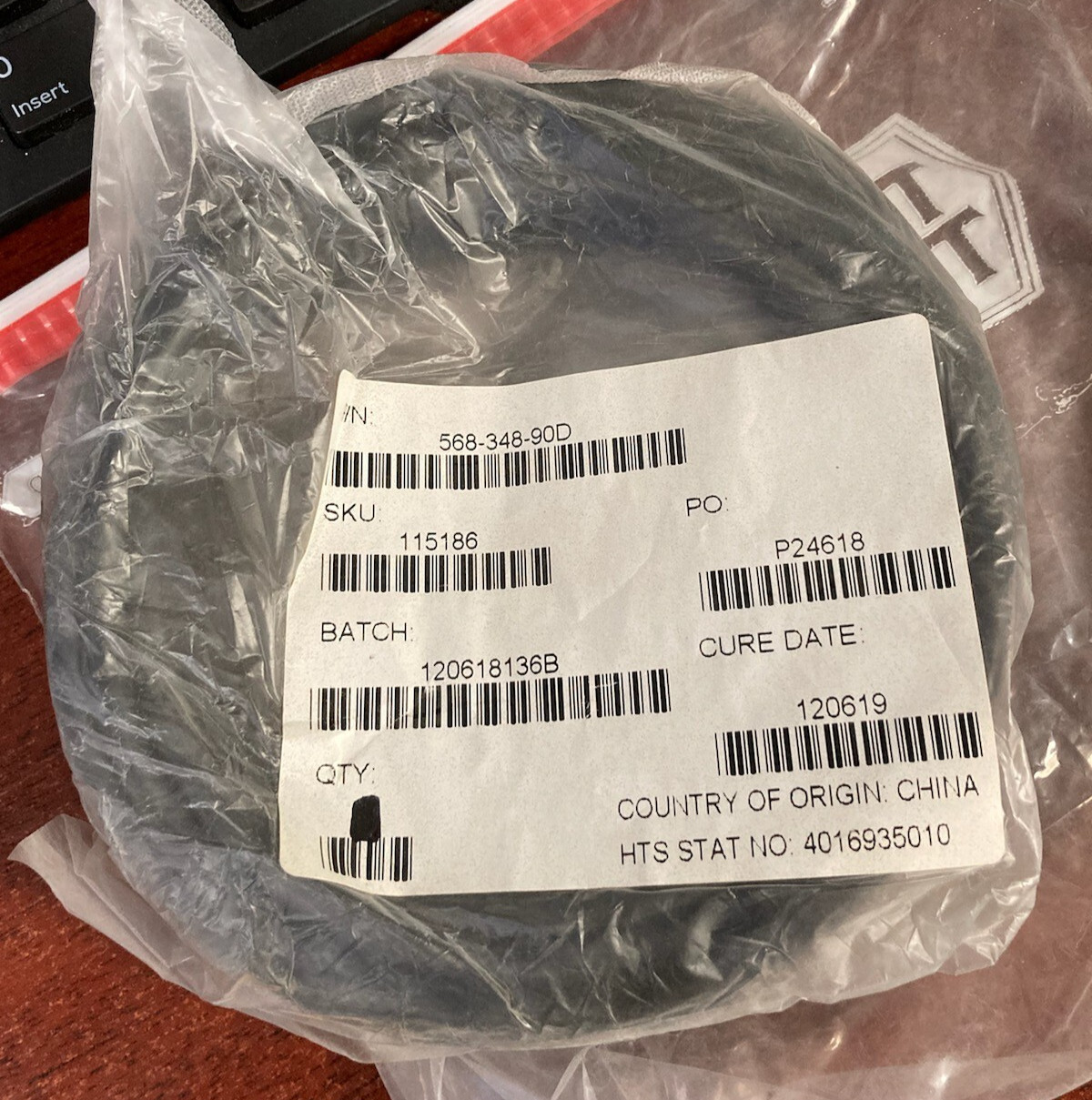 568-348-90D O-Rings 4-3/8″x3/16″ 90 Duro Buna-N High Pressure Seal Pack 10