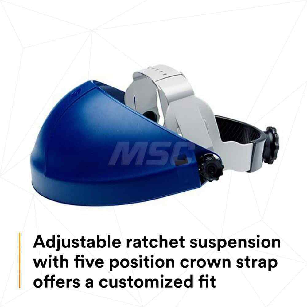 3M 7000002290 Thermoplastic Ratchet Adjusted Headgear Blue