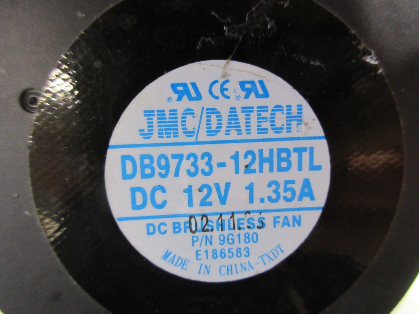 JMC/DATECH DC BRUSHLESS FAN DB9733-12HBTL DC 12V 1.35A CNC