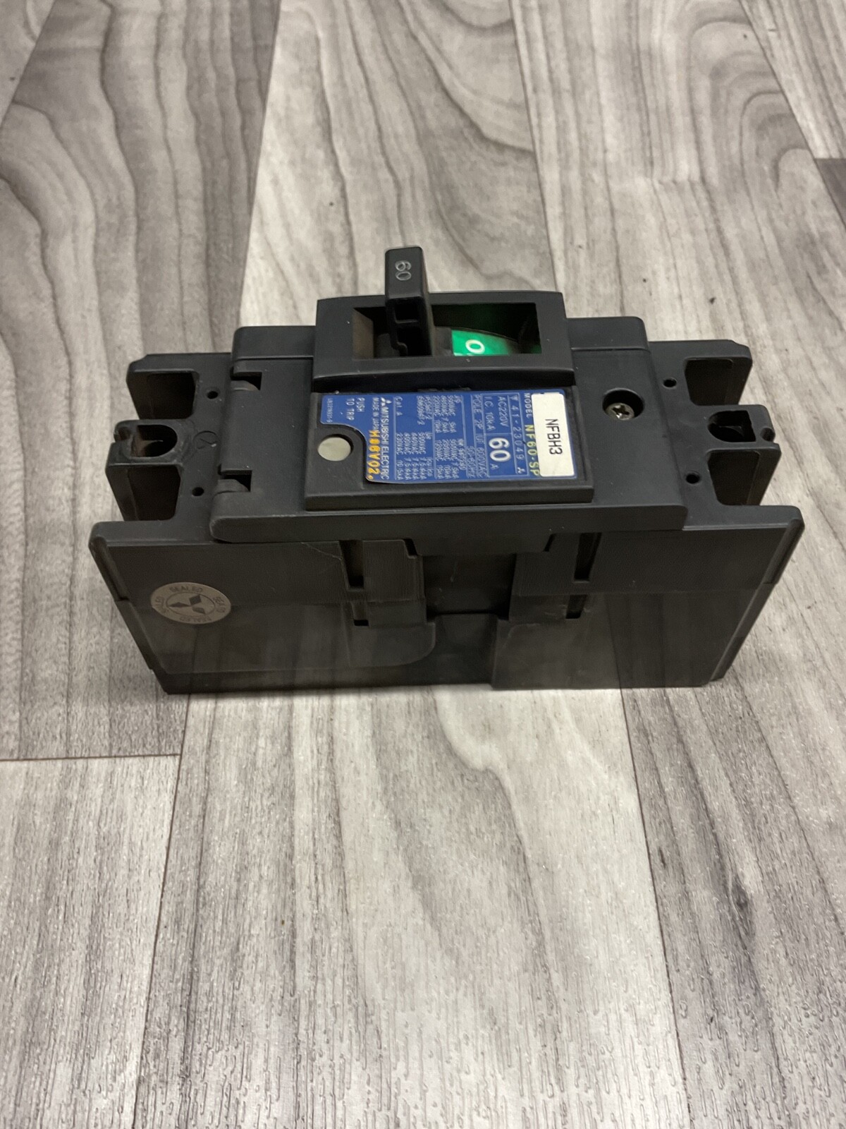 MITSUBISHI NF60-SP NO-FUSE CIRCUIT BREAKER 60A 2P 600V #4004PT184