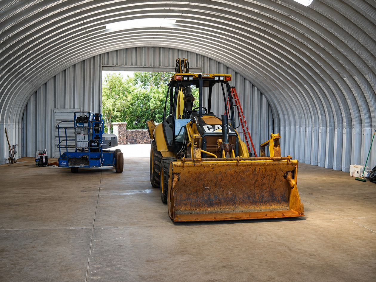 40x30x16 DuroSPAN S-Model Steel Arch Building Kit Customizable DIY Open Ends