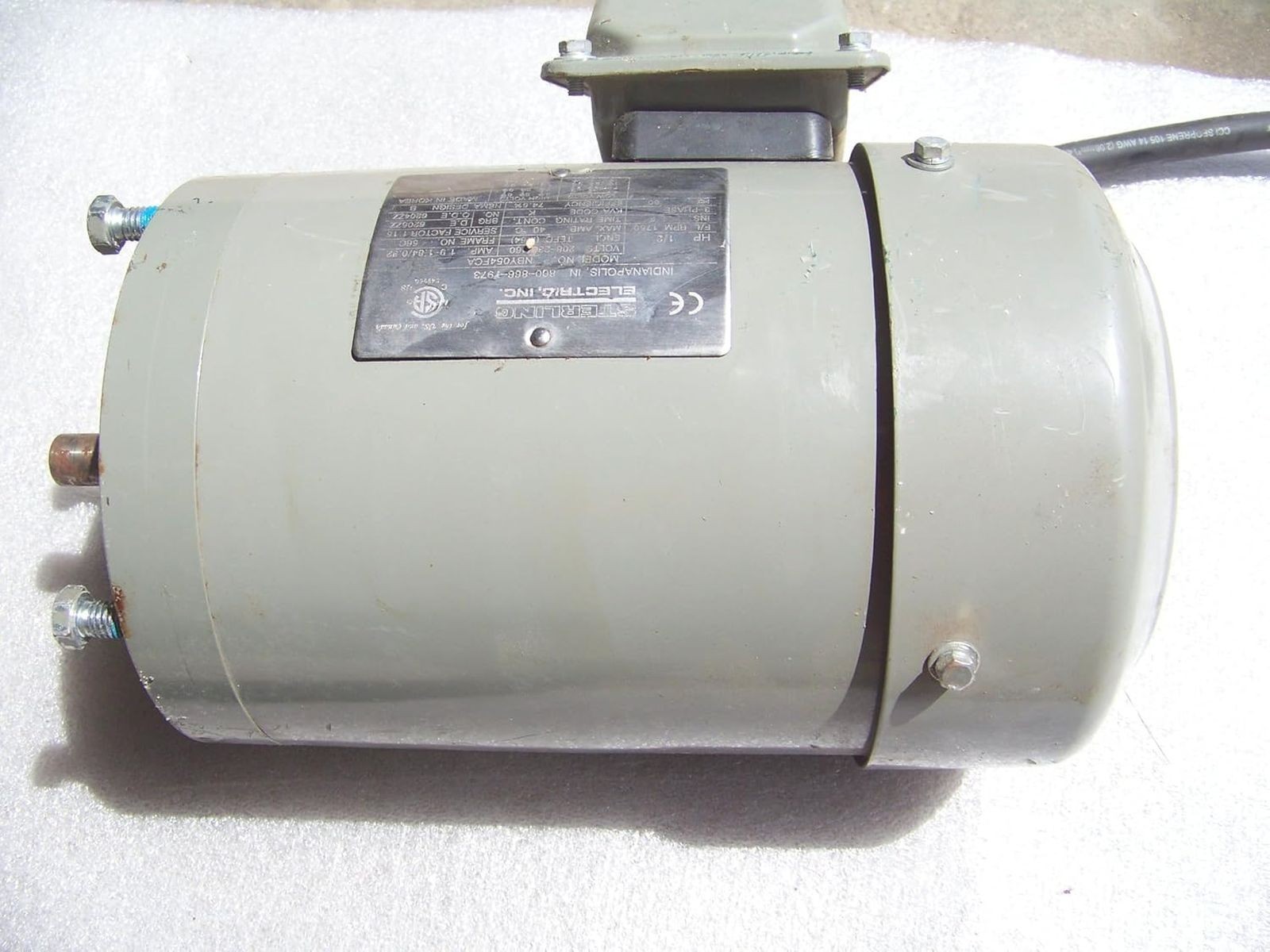 Sterling General Purpose Electric Motor, 1/2 HP, 1760 RPM NBY054FCA 3 Instock