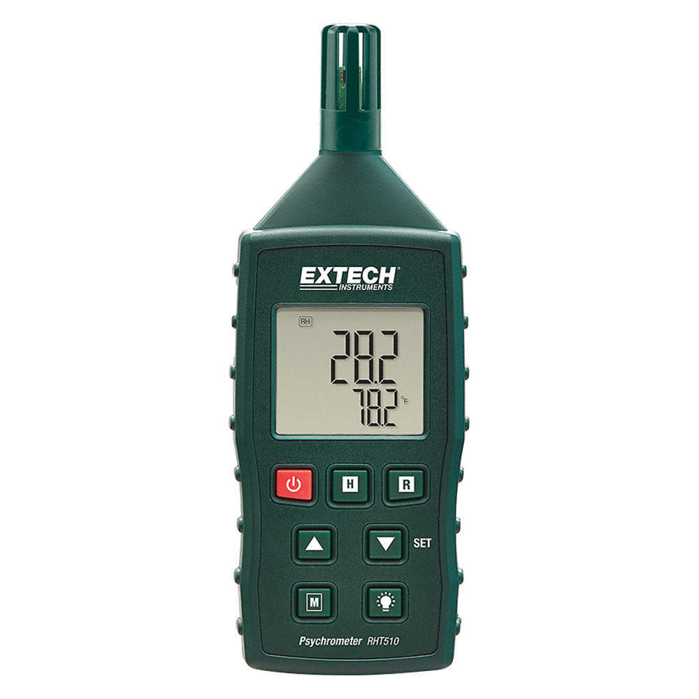 EXTECH RHT510 Hygro Thermometer,Pocket Style 453A52