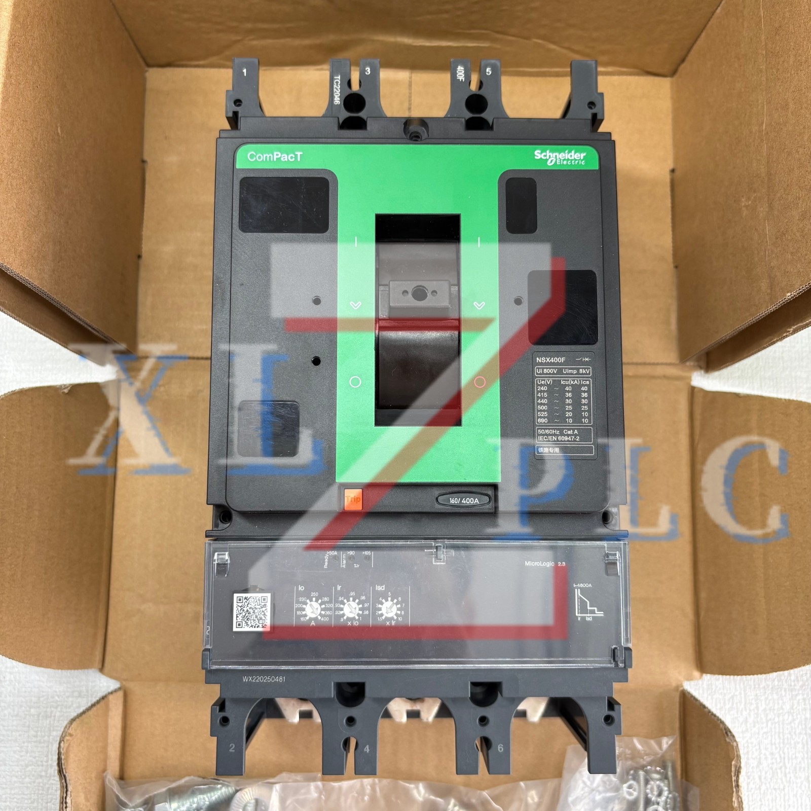 1PCS New Schneider C40F32D400 NSX400F 3P 400A Molded Case Circuit Breaker In Box