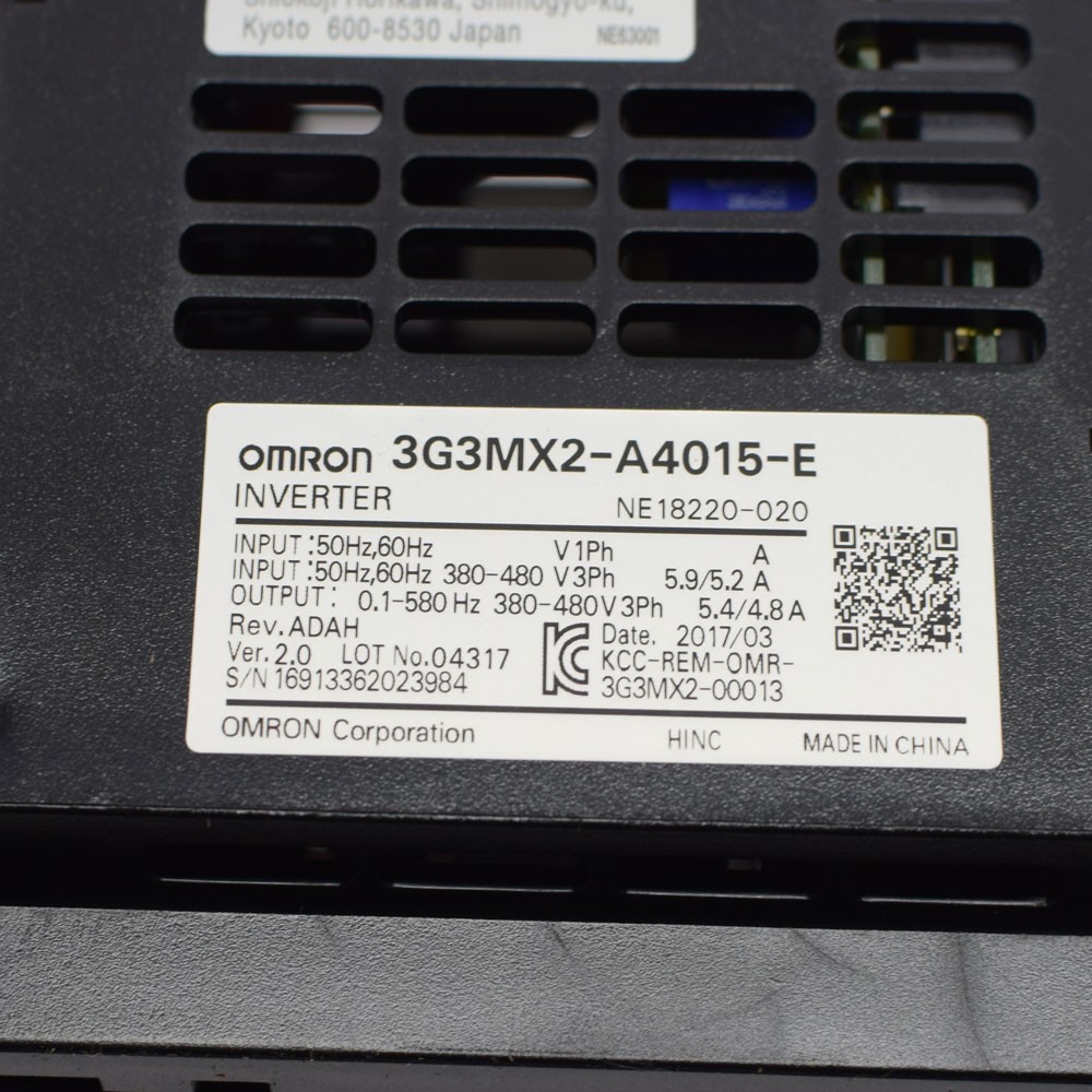 Omron 3G3MX2-A4015-E Frequency Inverter Drive Variable Speed 400V 3PH 1.5kW MX2