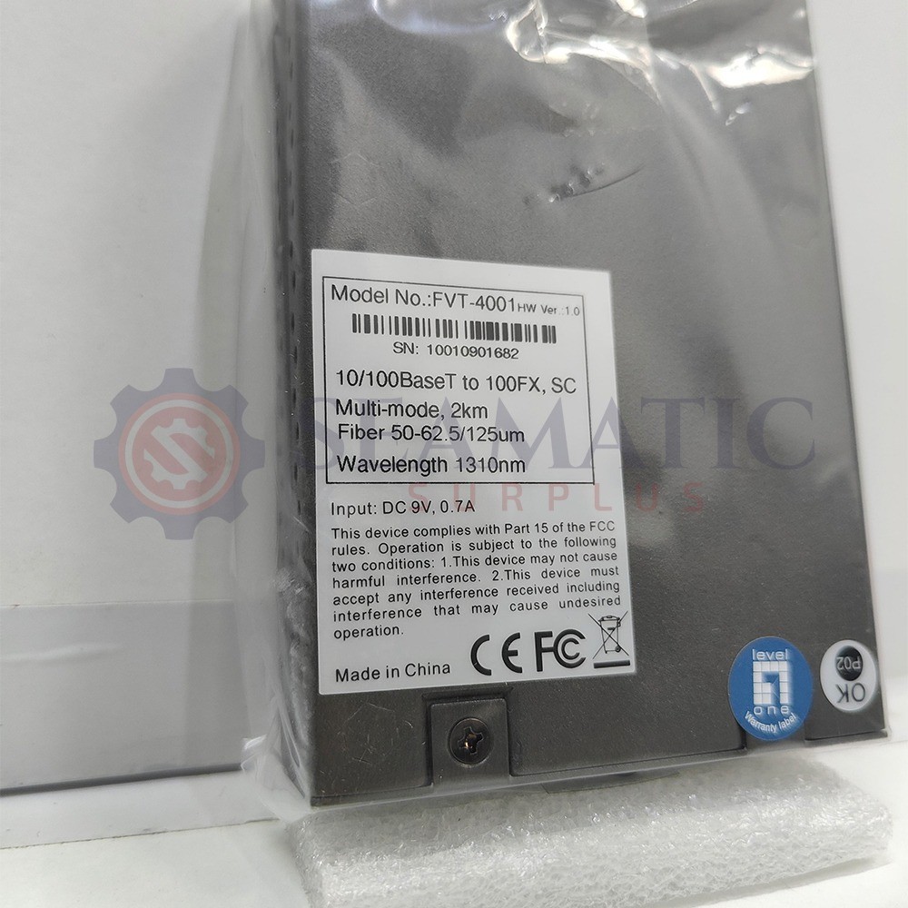 LevelOne Media Converter FVT-4001 Media Converter 10/100BaseTX to 100FX, V#816