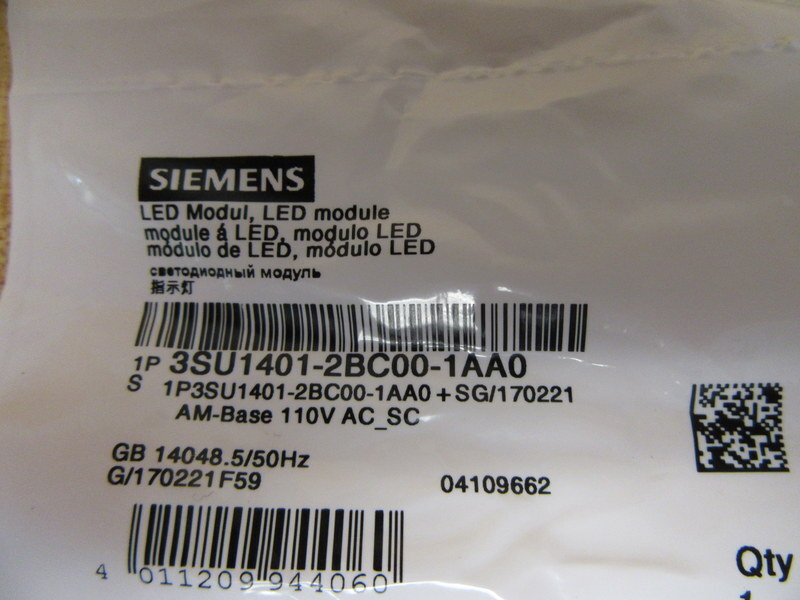 Siemens 3SU1401-2BC00-1AA0 LED Module