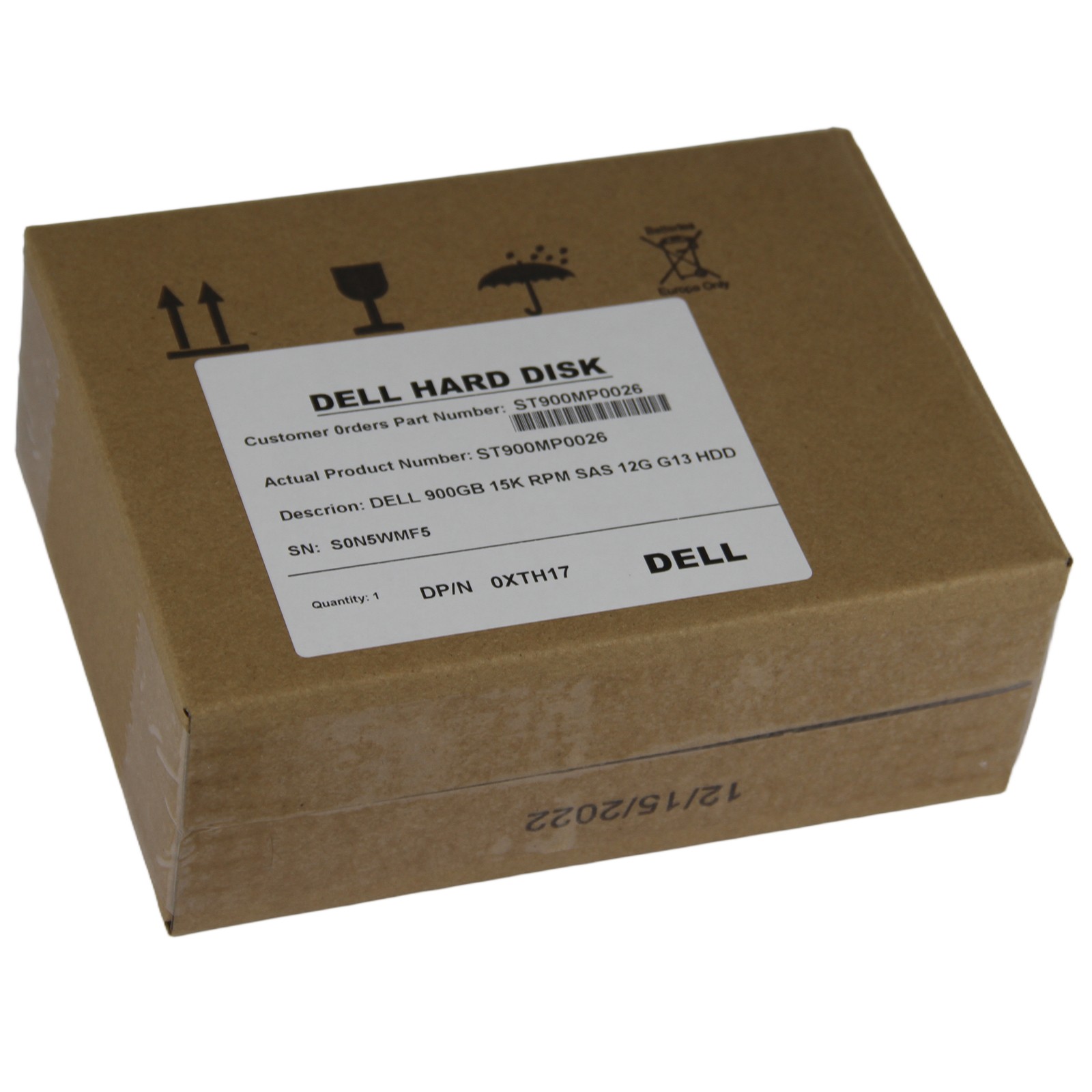 Brand new in box Dell 900GB SAS 10k 2.5″ 6G HDD XTH17 Seagate ST900MP0026