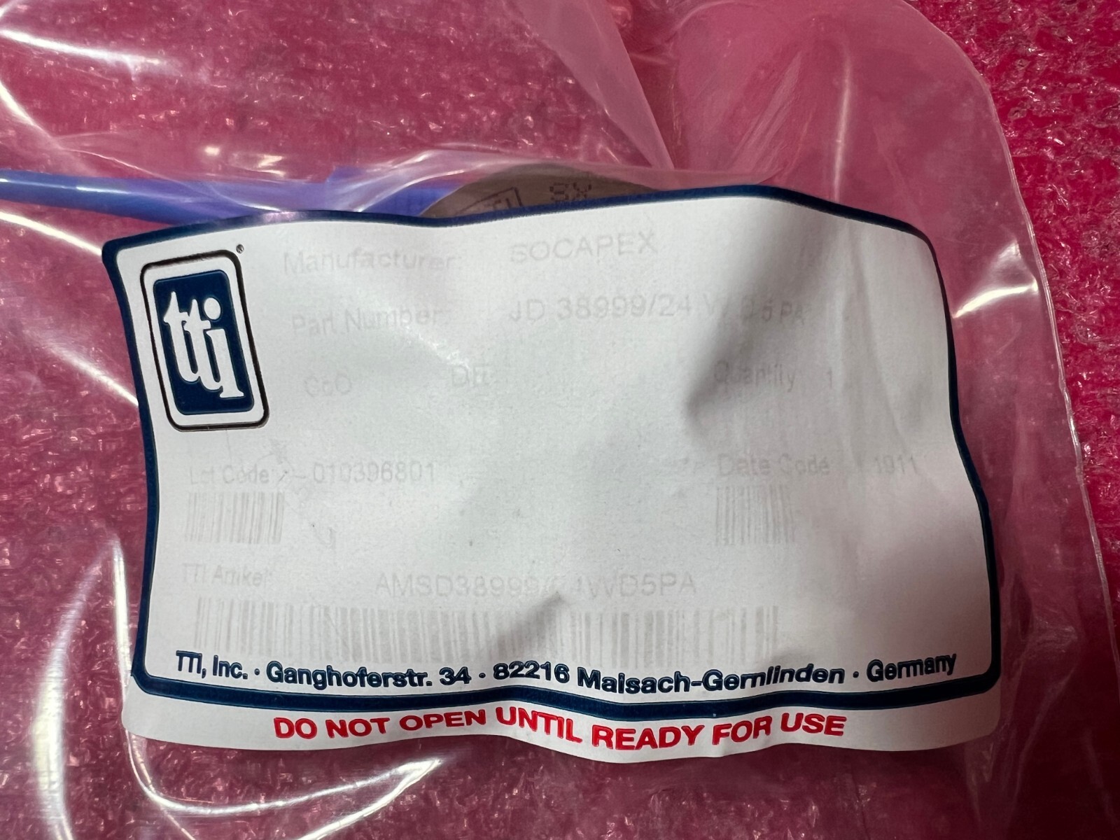 1 Pc SOCAPEX (TTI) JD38999/24