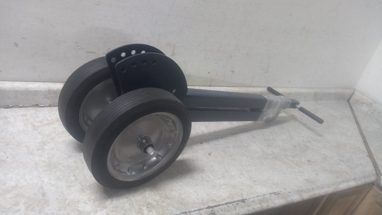 Mag-Mate MCL2000W12 400 Lb Capacity Black Steel Magnetic Lid Lifter Dolly