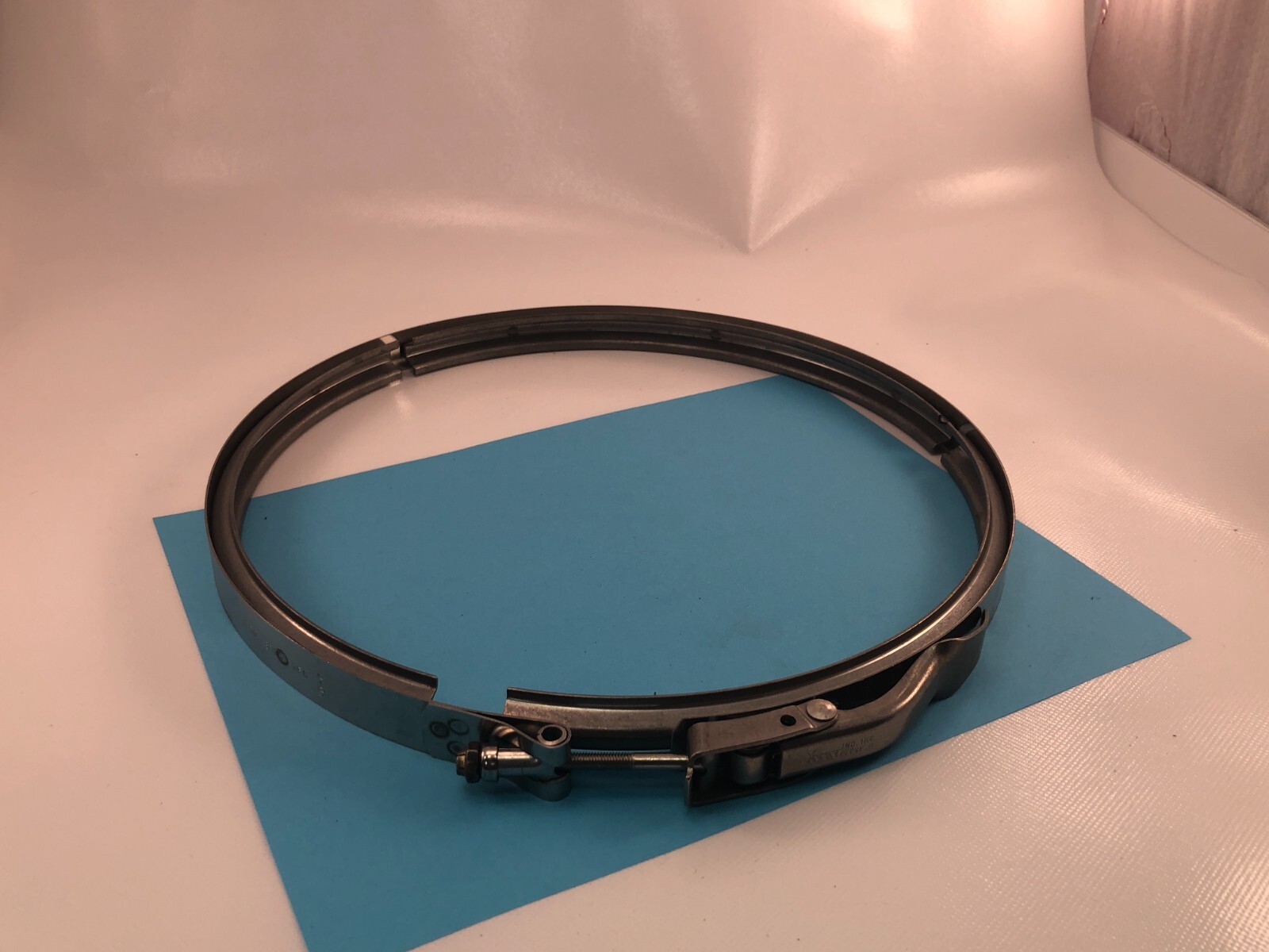 VOSS IND. S/S V-BAND COUPLING CLAMP aprox. 10″dia. FAST SHIP **NEW**
