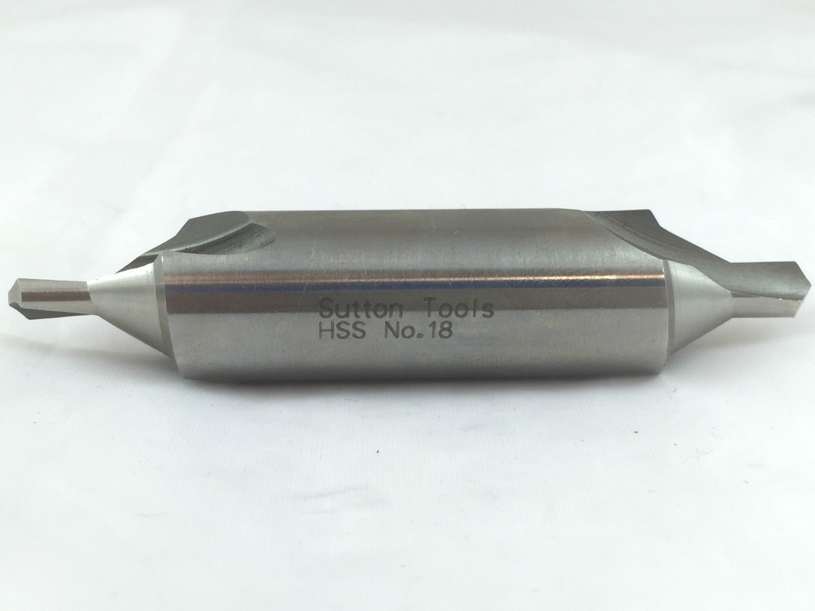 Sutton Tools High Speed Steel HSS Centre Drill No 18 Bell Type B Bright Safety