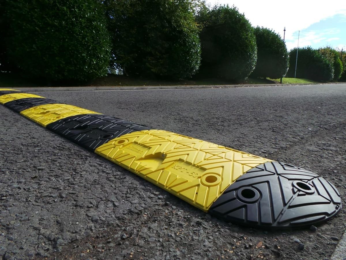 Pittman 8 ft XPT Eco Speed Bump Kit 40000 lb Capacity Black Yellow