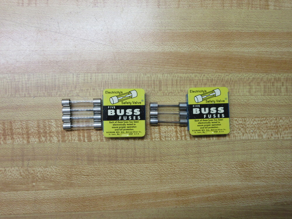 Buss AGC-8-1/2 Bussmann Fuse AGC812 Metal Strip Element (Pack of 7)