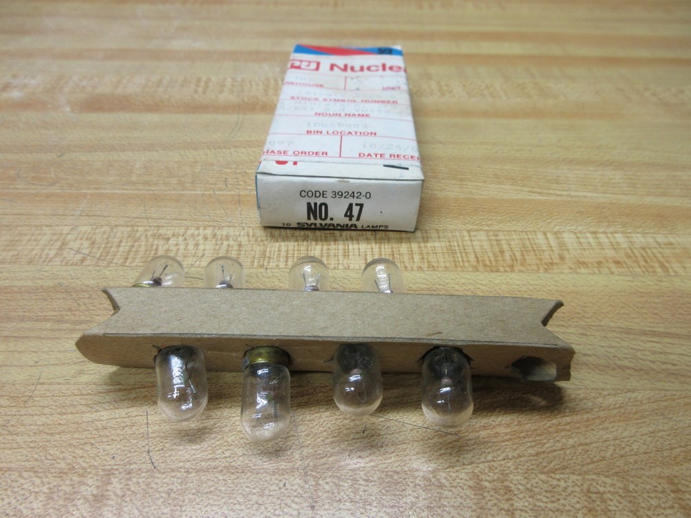 Sylvania 47 GTE Miniature Lamp Light Bulb S47 (Pack of 9)