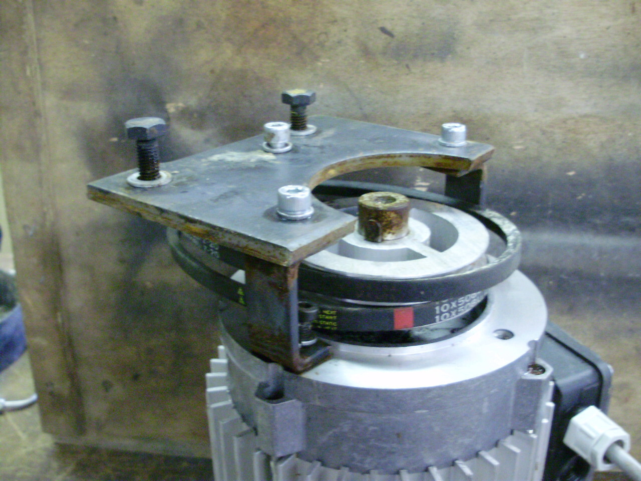 Bracket, FT Face Frame Mounting Flange Adaptor, Fits Hanning Electric Motor