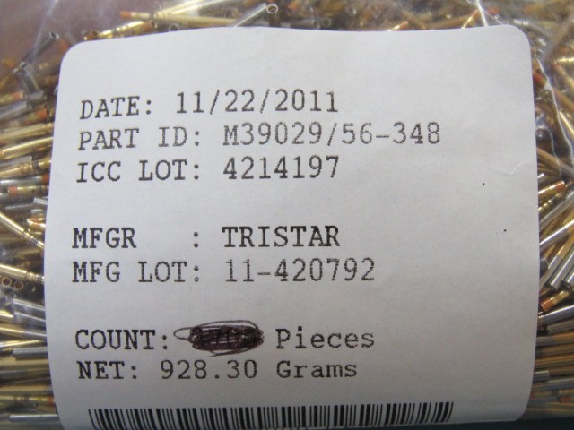 TRISTAR M39029/56-348 Qty of 125 per Lot CONTACT SOCKET 22-26AWG CRIMP; Socket