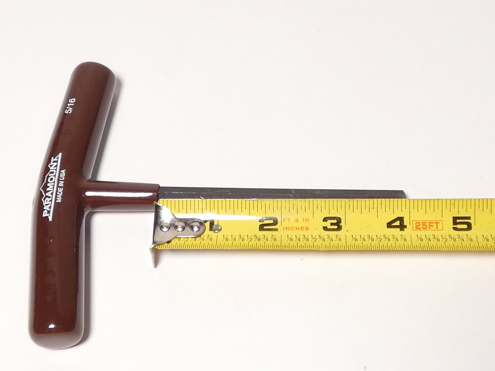 *Lot of 2* Paramount 78920402 T-Handle Cushion Grip Hex End Key 5/16″ x 6″ Br…