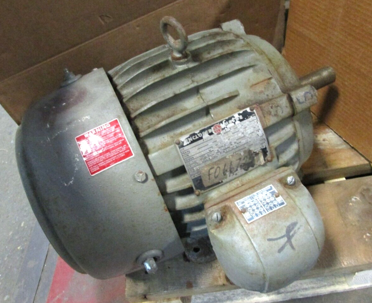 US Electrical Motors Enclosed Motor 3 HP 3 Phase 213 Frame 230/460 Volts 51252LR