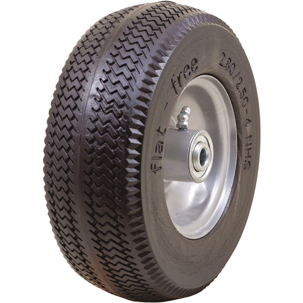 GRAINGER APPROVED 53CM55 Flat Free Wheel,8 1/2″,200lb,2.80/2.50-4 53CM55