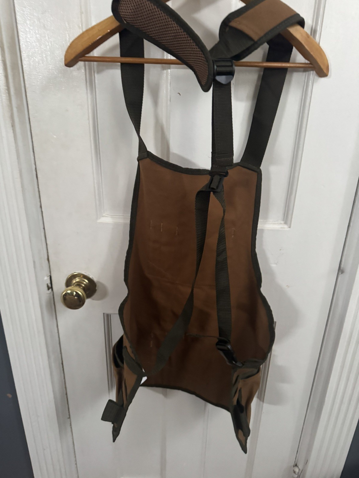 Bucket Boss Waist Apron 16 Pocket, Brown/Green, Canvas 23” length, 24”across