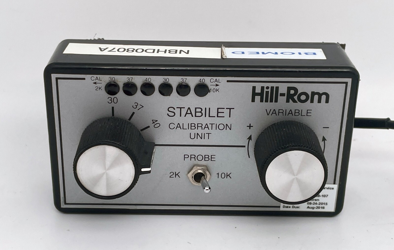 HILL-ROM SA6052 Stabilet Calibration Unit Rev. 011B